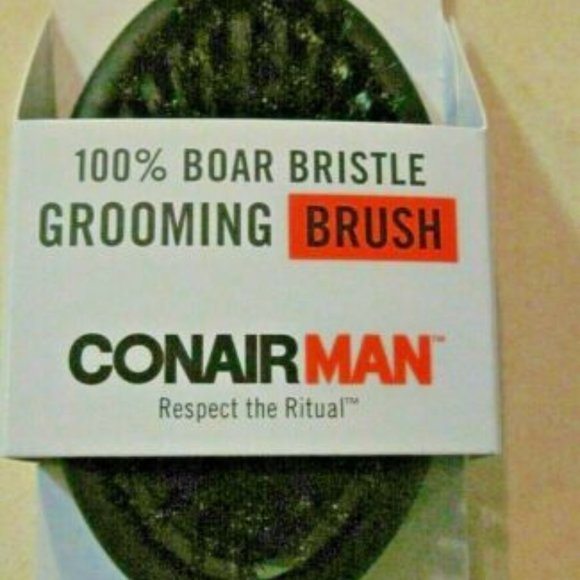 Conair Man Respect the Ritual Grooming Brush 100% Boar Bristle NEW Great Gift - Picture 1 of 3